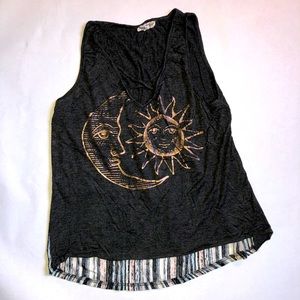 About A Girl Sun and Moon Blouse